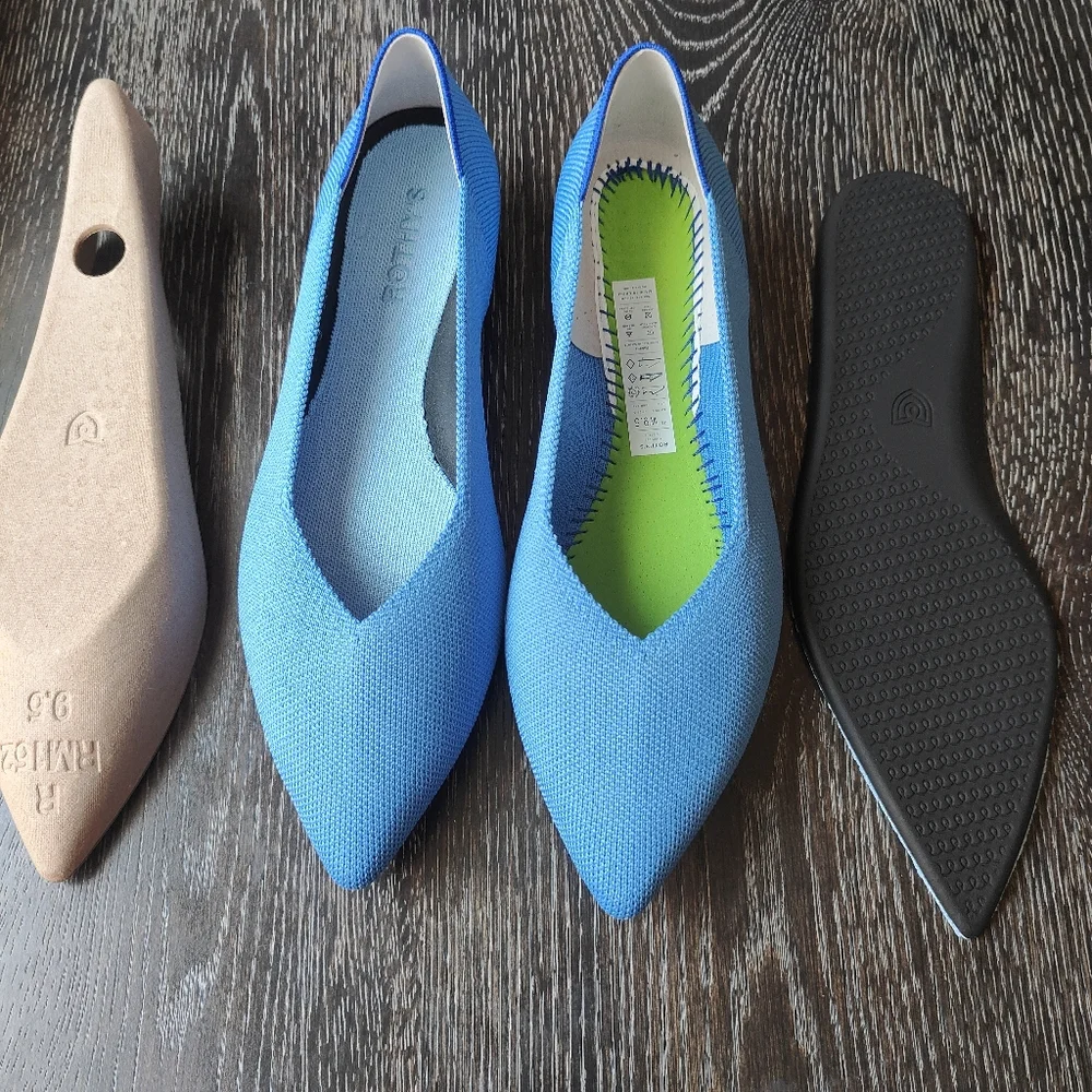 Rothy’s Oasis Blue THE POINT 11 - Picture 3 of 5